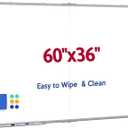 Large Whiteboard, 60 X 36 Inches Big Whiteboard for Wall, Dry Erase White Board for Office Home & School