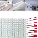 ICIH Under Cabinet LED Light 10Pack 12v LED Light Strip Rigid Super Bright White 6000K SMD5630 9W 84LED Double Row 0.5m/20in for Kitchen Cabinet,Counter,Showcase Vehicle Replace