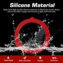 8 x Triple-Lip Design Flush Valve Seal for Kohler, 2 Pcs Upgraded Silicone Material Canister Toilet Tank Parts Gasket Replacement for GP1059291, for Easy Install and Uninstall