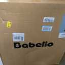 Babelio Baby Gate for Stairs, Kitchen & Doorways, No Bottom Bar| One-Handed Operation| Auto-Close| Hardware Mount (Drill Needed) Safety Dog/Pet Gate (Black - B17, 26-43" W, 28" H)