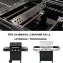 463343015 Heat Tent Burner Replacement Parts for Charbroil Advantage 3 Burner Grill Parts 463464315 463435115 463436815 463370015 Charbroil Performance 3 Burner Gill Parts G458-0018-W1 Heat Shield