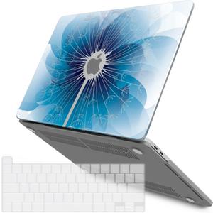 IBENZER Compatible with 2024 2023 M2 MacBook Pro 13 Inch Case 2024-2016 M1 A2338 A2289 A2251 A2159 A1989 A1706 A1708, Hard Shell Case & Keyboard Cover for Mac Pro 13, Dandelion, T13PGY+1