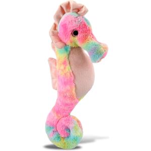 DolliBu Rainbow Seahorse Stuffed Animal - Super Soft Stuffed Animals for Girls and Boys, Adorable Stuffed Sea Creatures for Kids and Cute Sea Animals Cuddle Stuffed Animals for Adults - 15 Inches