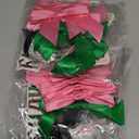 2 Pcs Witch Cake Topper Green Pink Bow Cake Topper Crown Cupcake Topper (black)