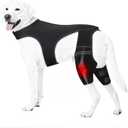 Dog Knee Brace for Torn ACL/CCL – Adjustable Hind Leg Support with 4 Metal Stabilizers, Non-Slip Vest Design – Helps with Luxating Patella, Hip Dysplasia, Arthritis & Post-Surgery Recovery (XXL)