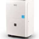 BLACK+DECKER 3000 Sq. Ft. Dehumidifier for Large Spaces and Basements, Energy Star Certified, BDT30WTB (White)