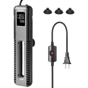 FEDOUR 600W 800W Titanium Aquarium Heater with External Controller, LED Digital Display Submersible Heater with Overheating Protection, for up to 220Gallon Fish and Turtle Tank (800W for up to 220Gal)