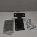 GADFISH Spare Tire Carrier,Spare Tire Mount Boat Trailer Carrier Bracket,Heavy Duty Lock Holder,Fits 4 & 5 & 6 Lugs Trailer Wheels on 4", 4.5'', 4.75'', 5'' and 5.5'' Bolt Patterns,Holds up to 150 Lbs