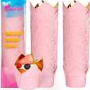 Gold Tulip Cupcake Liners 100 Pcs Baking Paper Cups Holders Greaseproof Muffin Cases Wrappers for Wedding Birthday Party Baby Shower(Pink Gold)