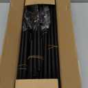 Long Shoe Rack for Closet, 12-16 Pairs Stackable Shoe Organizer, Shoe Shelf Storage for Sneakers & Boots Shoe Storage for Entryway Dorm Garage, Black, with 5 Hooks