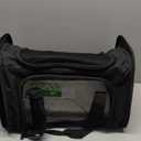 Henkelion Cat Carriers Dog Carrier Pet Carrier for Small / Medium Cats Dogs Puppies (Up To 15lbs), TSA Airline Approved Small Dog Carrier Soft Sided, Collapsible Waterproof Travel Puppy Carrier -Black (17.0"L x 11.0"W x 11.0"H)