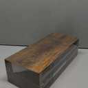 QEEIG Floating Shelves for Wall Bathroom Shelf Bedroom Kitchen Living Room Hanging Book Shelves Small Farmhouse Decor 16 inch Set of 3, Rustic Brown (015-BN3)