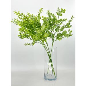 Light Green Boxwood Stem: Realistic Faux Floral, 26-Inch Artificial Greenery Stem