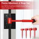 Vdsfand 4 in 1 Door Hinge Adjustment Tool Kit Door Gap Adjustment Tool for Precise Hinge Gap Adjustment Upgraded Hinge Gap Adjusting Wrench for Installation and Repair of Residential and Commercial