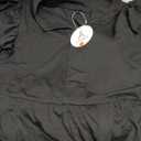 ANRABESS Womens Summer Casual Maxi Dress V Neck Ruffle Sleeve Long Dresses Fashion Flowy Tiered Boho Beach Vacation Sundress (Large, Black)