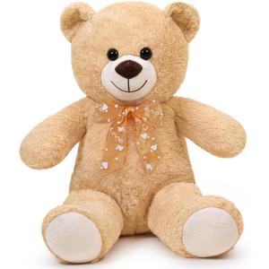 Teddy Bear Stuffed Animal 24'' Small Teddy Bear Plush Toy Gift for Valentine Christmas Birthday Light Brown