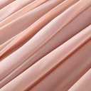 YUAOHUANG Women Chiffon Bridesmaid Dress Flowy Spaghetti Straps V Neck Corset Ruched Ruffle Sleeves Wedding Guest Dresses (Red, M)