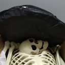 Liliful 4 Pcs 5.3 ft Halloween Coffins and Skeletons Outdoor Decorations, Coffin Prop with Lid Pop up Caskets Life Size Poseable Skeleton Horror Props Human Bones for Haunted House Grave Yard Decor