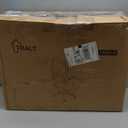 TRALT Ergonomic Office Chair - Desk Chair with Wave High Back Adjustable Lumbar Support Computer Chair - Gaming Chairs Mesh Backrest and PU Leather Seat for Home Reading Chairs to Adults(Black)