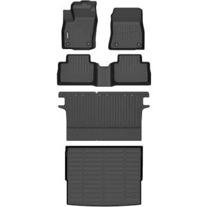 Binmotor-Floor Mats & Cargo Liner for Nissan Kicks 2025 2026 (for SV & SR Not for S), All Weather Car Floor Mat TPE Cargo Trunk Mat for Nissan Kicks 2025 Accessories