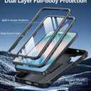 FNTCASE for Samsung Galaxy S26+ Plus Case: with Kickstand | 2 Front Frames | Built-in Screen Protector Military Grade Drop Proof Protection Rugged Protective Phone Case for S26 Plus 6.7 Inch Black