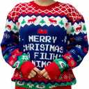 Ugly Christmas Sweater - Ugly Knitted Sweaters - Gifts for Christmas (X-Large)