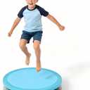Bounce Board for Kids, 25" Springless Toddler Mini Trampoline Indoor & Outdoor, Safe EVA Foam Bouncy Board for Sensory Play, Balance & Motor Skills - No Assembly Required, Outdoor Play Equipment