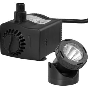 TotalPond 400 GPH Low Water Shut-Off Fountain Pump with Light