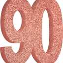 90th Birthday Decorations for Women,90th Anniversary Decorations,Rose Gold Glitter 90th Birthday Party Centerpieces for Table Decorations,90 Table Topper Decor