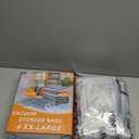 6 XX Large Vacuum Storage Bags, Space Saver Sealer Compression Bags for Blankets, Comforters, Pillows, Clothes Storage