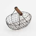 Vintage Wire Basket – Rustic Farmhouse Desktop Storage Basket, Fruit Basket & Egg Baskets & Kitchen Vegetable Basket