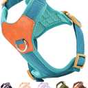 Blue Mediums Dog Harness for Medium Dogs, No Pull Dog Harness with 2 Leash Clips, Puppy Harness,Dog Vest Harness(Blue, M)