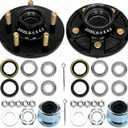 2 Sets 2000Lbs Trailer Hub Kit 5 Bolt 4.5",5 Lug Trailer Wheel Hub Fit 1" and 1-1/16" Trailer Straight Spindles,54.5 Trailer Axle Kit,Boat Trailer Hubs 5 Lug(only for Straight Spindle)