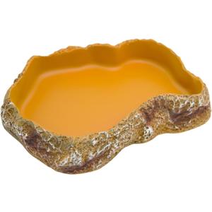 Reptile Food Feeding Dish, Bearded Dragon Food Bowl, Dearded Dragon Tank Accessories (Reptile Feeding Dish, Large)