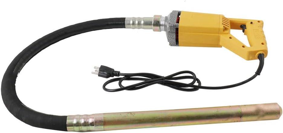 Concrete Vibrator Hand Held 800W Electric Concrete Vibrator with 1.2m(3.9ft) Copper Shaft Rod Portable Pencil Cement Vibrarator for Remove Air Bubble and Mix Concrete