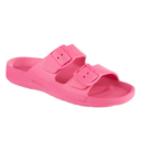 Totes Women's Double Buckle Adjustable Slide with Everywear Pink 4-5