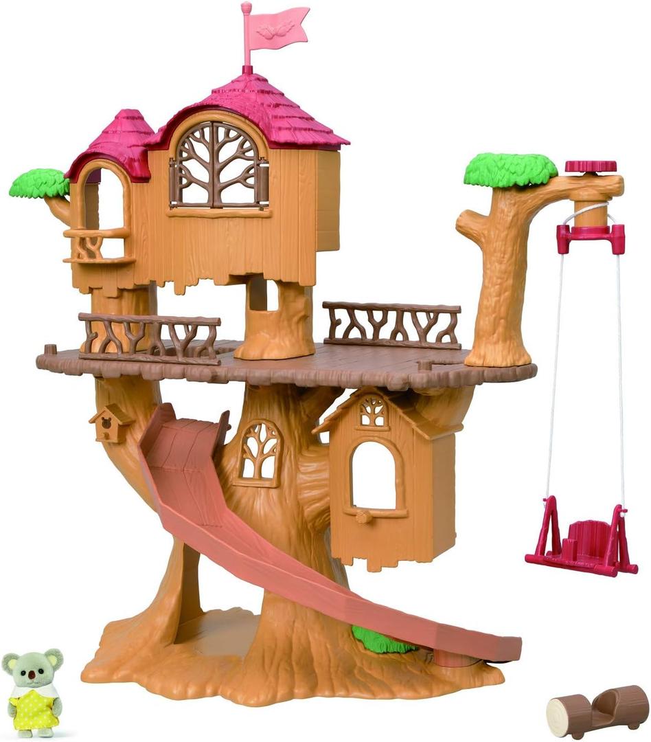 Calico Critters Dollhouse Series Adventure Treehouse 2025 Edition | Vacation Dollhouse Toy | Ages 3+, Dollhouse Gift Set