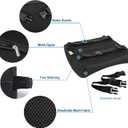 Lumbar Pillow for Chair and Car, Back Support for Office, Memory Foam Cushion with Mesh Cover - Black