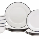 TTU Gallery 12Pc Burke Dinnerware Set