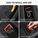 YONZEE Emergency Escape Handle for Tesla Model Y Juniper, Carbon Fiber Pattern Safety Pull Handle, Compatible with 2025-2026 Model Y Door Release, Easy Installation, Durable ABS Material