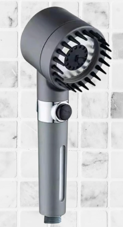 IonDrops Filtered Shower Head – High Pressure Detachable Handheld Showerhead with Long Flexible Hose and Adjustable Bracket