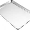 TeamFar Stainless Steel Baking Sheet, 20’’ x 14’’ Large Baking Sheet Pan Bakeware Set Cookie Sheets for Baking, Roasting, Cooking, Non Toxic, Mirror Finish & Dishwasher Safe