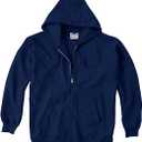 Hanes Men's Ultimate Full-Zip Hoodie, Men's Hooded Fleece Sweatshirt with Zipper L