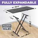 Liquid Stands Expandable DJ Table Stand Portable Audio Mixer Stand - DJ Stand for Laptop & Controller - Midi Keyboard Stand & Synth Stand - DJ Booth Portable X Style Keyboard Stand & Tabletop DJ Desk
