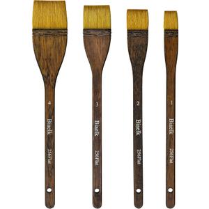 Watercolor Brushes Professional,Biaelk 256Flat 4PCS Synthetic Goat Mixed Hair Watercolor Paint Brush Set for Artists,Size#1#2#3#4 Hake Brushes Set for Face Painting