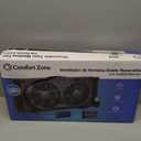 Comfort Zone 9-Inch Reversible Twin Window Fan with Remote Control 3-Speed Dual Blade Fan with Exhaust, Cooling & Circulate Modes, Expandable Width 23.5" to 37", Removable Bug Screen & Tabletop Feet