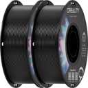 Creality PETG Filament 1.75mm Black 2 kg, 3D Printer Filament, Excellent Toughness High Precision, Odorless Non-Toxic Moisture proof, Glossy (Black 2-Pack)