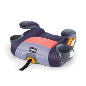 Chicco GoFit ClearTex Plus Backless Booster Car Seat, Latch Attachment, Quick-Release Latch Removal, Portable Car Booster Seat for Children at Least 4 Years Old and 40-110 lbs, Sunset/Purple, Manufactured Date: 03/2026