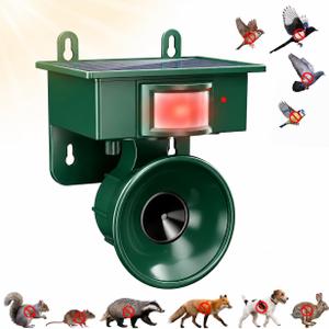 2026 Solar Ultrasonic Bird Repellent Devices Outdoor Weatherproof (1-Pack) | IP65 Weatherproof, Woodpecker Pigeon Goose Crow Deterrent, Bird Repeller Devices for Balcony Patio Yard Farm