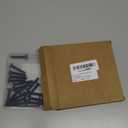 20Pcs M6-1.0 x 35mm Flat Head Socket Cap Screws Bolts 304 Stainless Steel Black Zinc Plated Furniture Bolts, Fully Threaded M6 Bolt with Hex Spanner